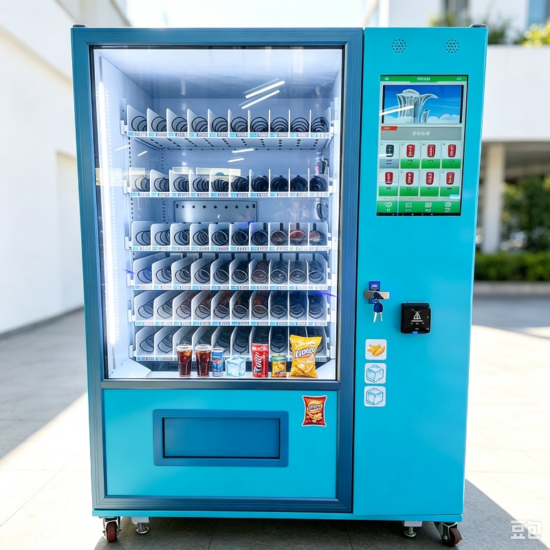 Vending Machine Qr Code - Atıştırmalık Otomatı Dokunmatik Ekranlı Otomat QR
