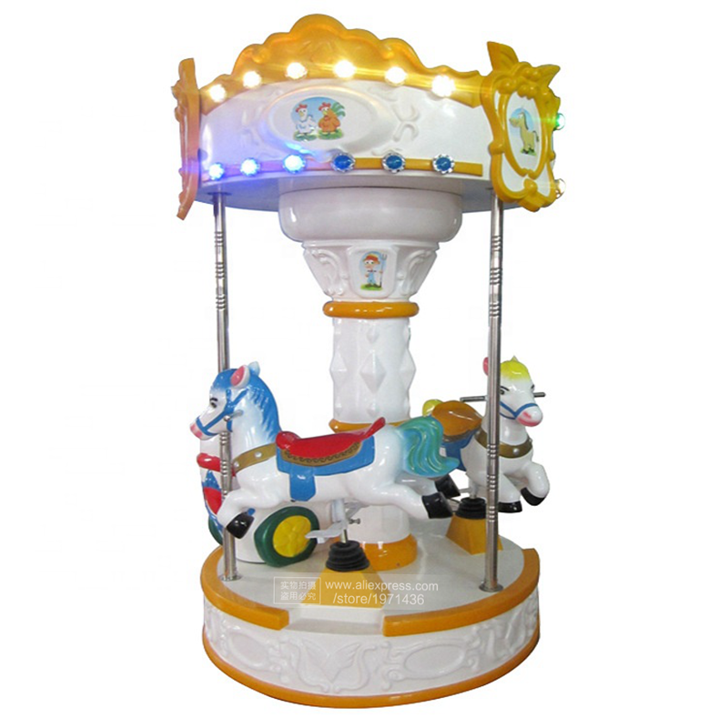 Coin Operated Kiddie Ride - Fiberglas Atlıkarınca Noel Süsü Jetonlu Çocuk