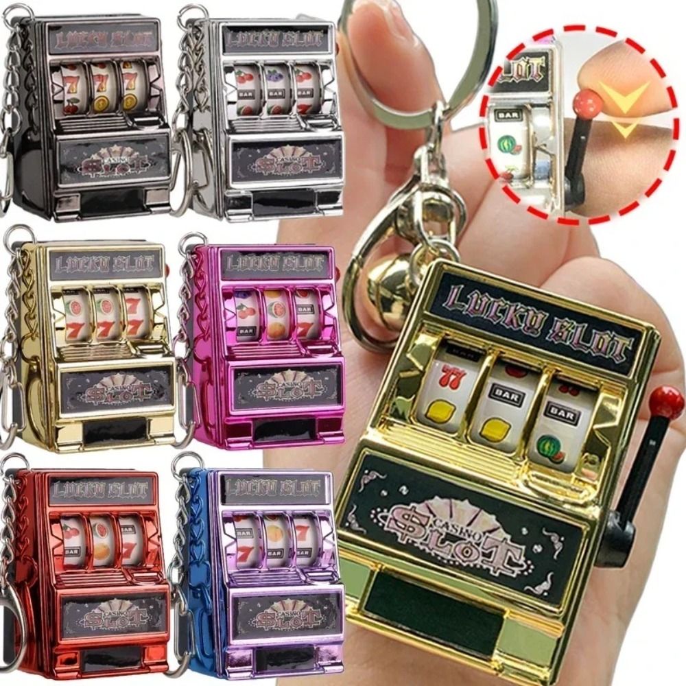 Fruit Slot Machine - Retro Stres Giderici Anahtarlıklar Jetonlu Oyunlar