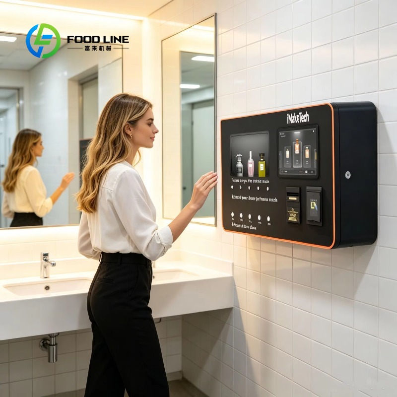 Vending Machine Qr Code - Kendi Kendine Servis Parfüm Sprey Otomatı,