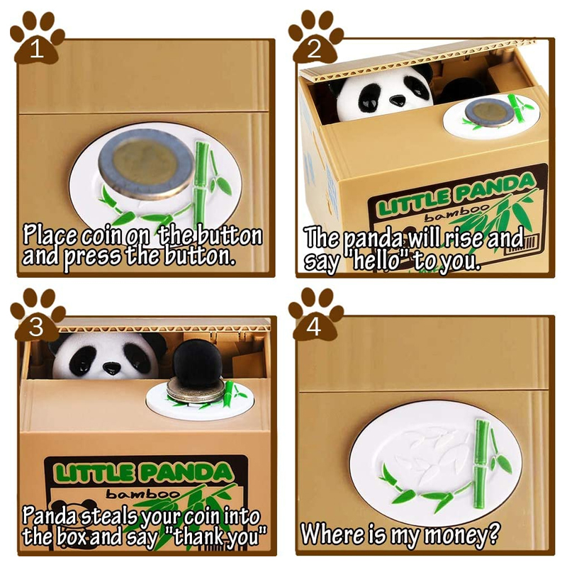 Kedi Panda sikke para kutuları - Coin Operated Kiddie Ride incelemesi ve fiyatı