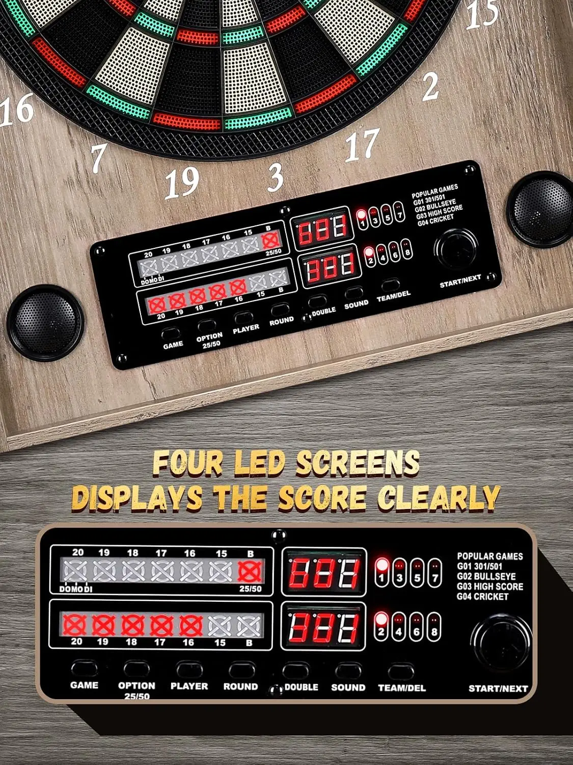 Elektronik Dart Tahtası, Yetiş - Electronic Dartboard Cabinet incelemesi ve fiyatı